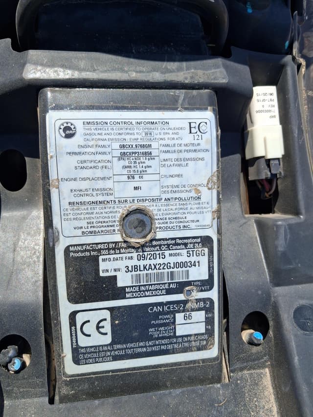 Image of Can-Am Outlander 1000 XT equipment image 3