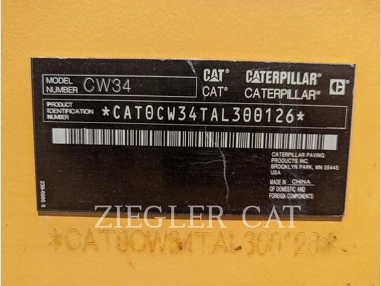 2016 Caterpillar CW34 Equipment Image0
