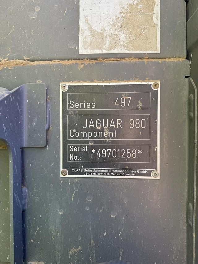 Image of CLAAS Jaguar 980 equipment image 2