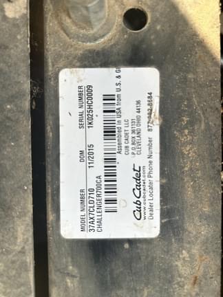Image of Cub Cadet Challenger 700 equipment image 2