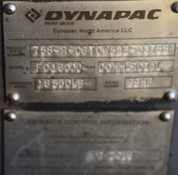 Image of DYNAPAC FC16000 equipment image 2
