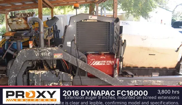 2016 DYNAPAC FC16000 Equipment Image0