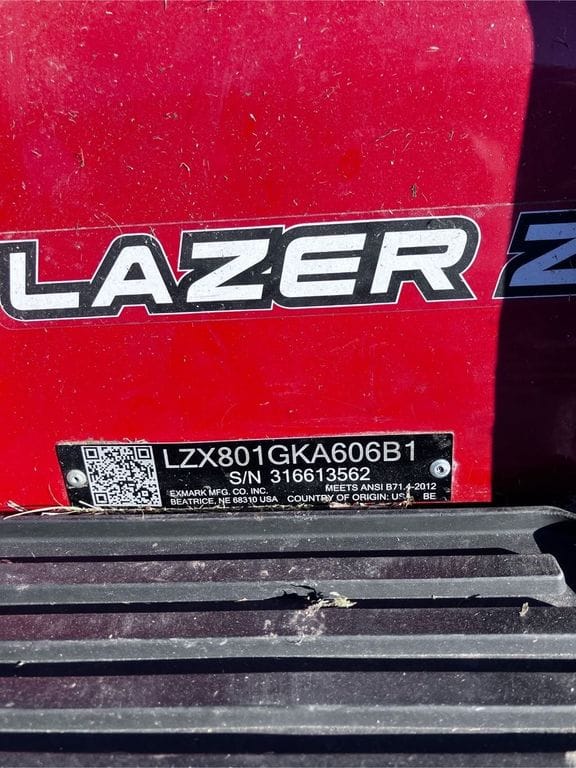 2016 Exmark LZ801GKA606B Equipment Image0