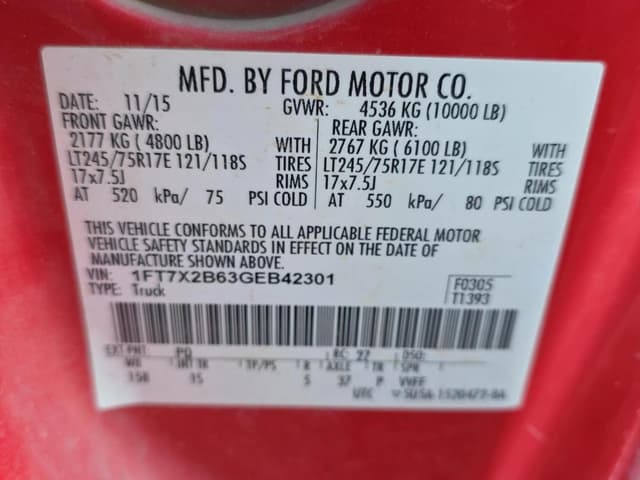 Image of Ford F-250 equipment image 1