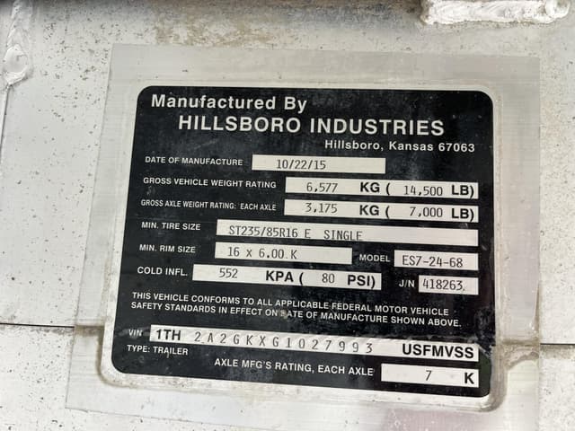 Image of Hillsboro ES7-24-68 equipment image 3