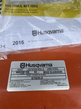 Image of Husqvarna GT52XLS equipment image 4