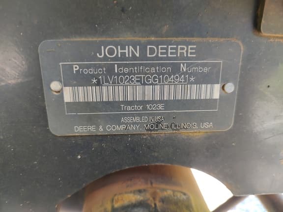 Image of John Deere 1023E Image 1
