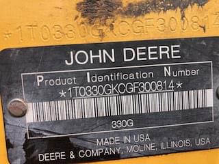 Image of John Deere 330G equipment image 1