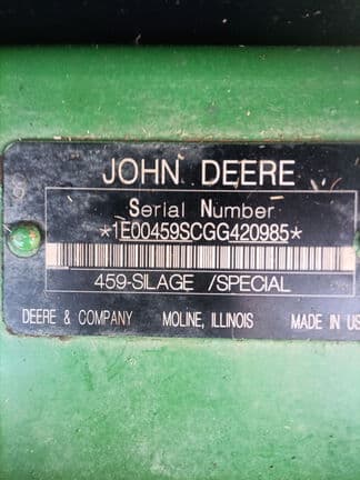 Image of John Deere 459 Silage Special equipment image 1