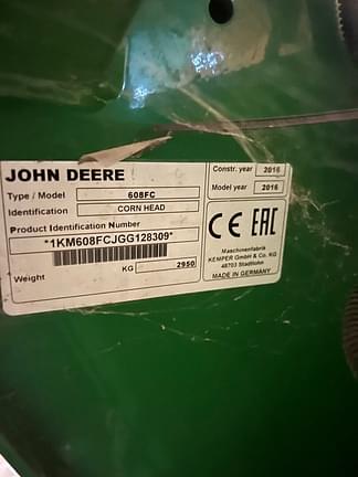 Image of John Deere 608FC equipment image 3