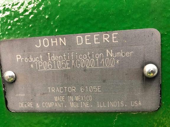 Image of John Deere 6105E equipment image 4