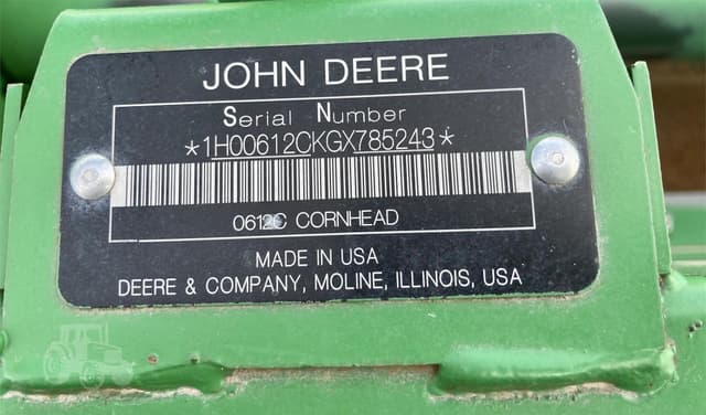 Image of John Deere 612C equipment image 2