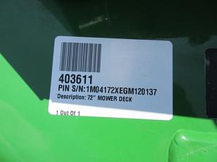 Main image John Deere 72" Mower Deck 8