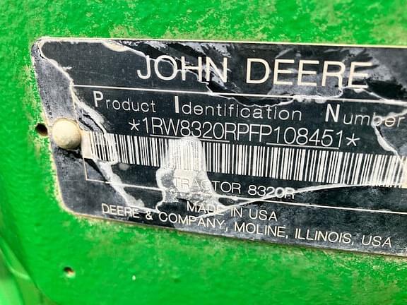 Image of John Deere 8320R equipment image 3