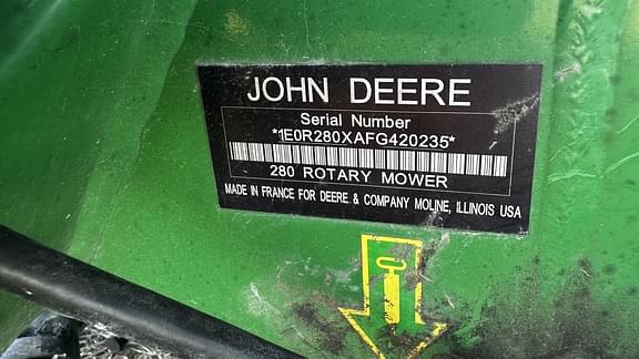 Image of John Deere R280 equipment image 1