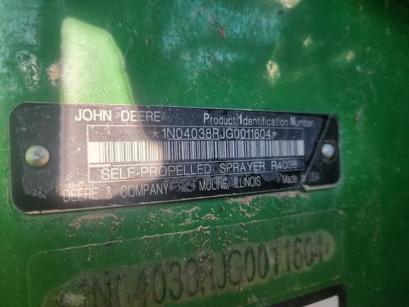 Image of John Deere R4038 equipment image 4