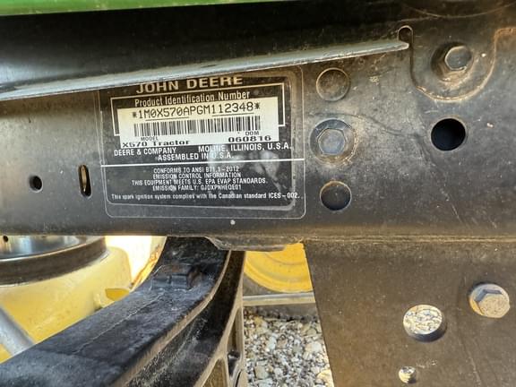Image of John Deere X570 equipment image 1