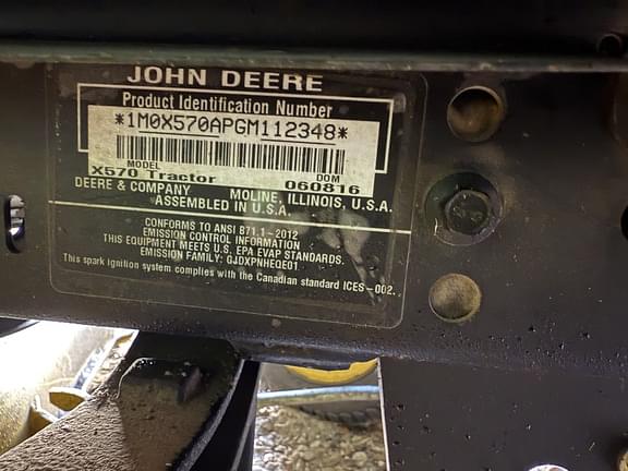 Image of John Deere X570 equipment image 2