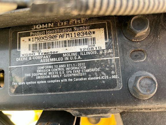 Image of John Deere X590 equipment image 4
