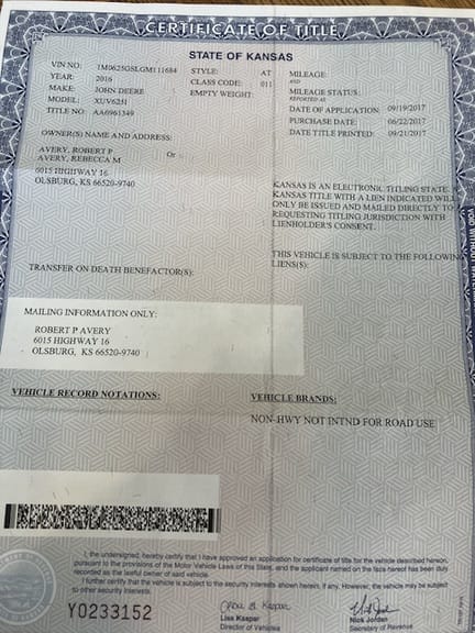 2016 John Deere XUV 625i Equipment Image0