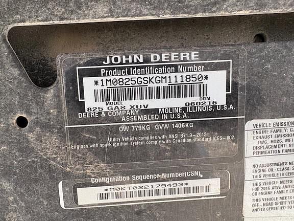 Image of John Deere Gator XUV 825i equipment image 4