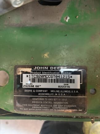 Image of John Deere Z920M equipment image 3