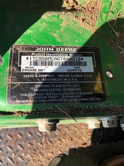 Image of John Deere Z950M equipment image 1