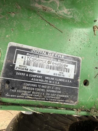 Image of John Deere Z950M equipment image 2