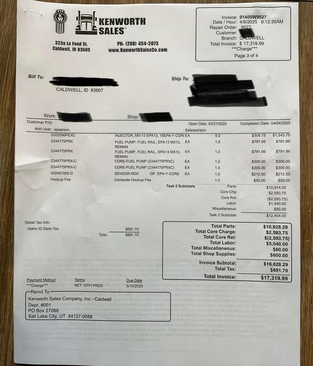 Image of Kenworth T880 equipment image 3