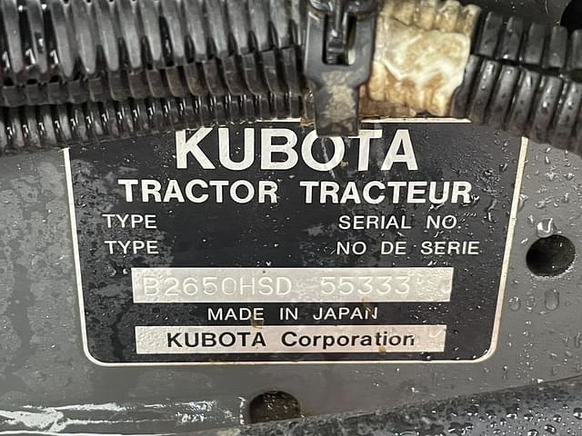 Image of Kubota B2650 equipment image 3