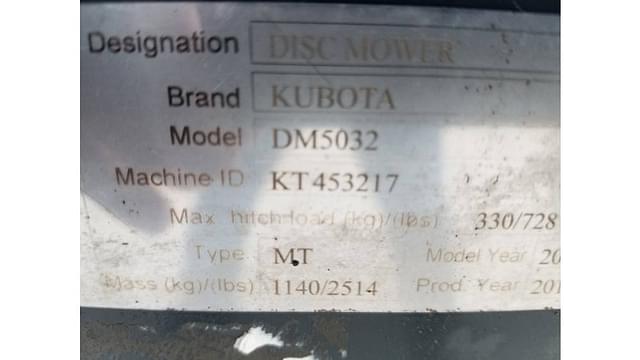 Image of Kubota DM5032 equipment image 1