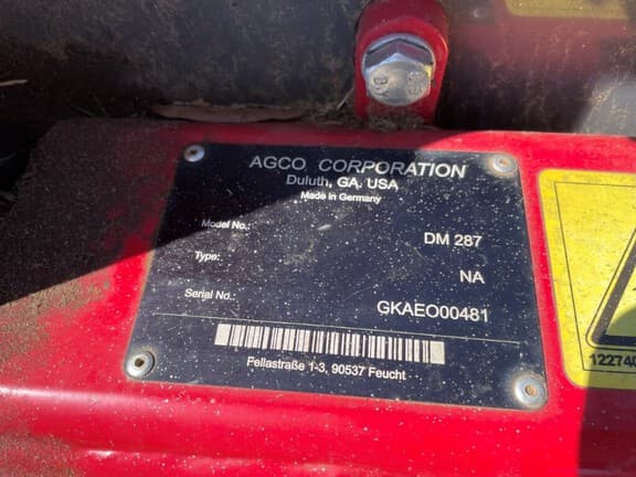 Image of Massey Ferguson DM287 equipment image 3