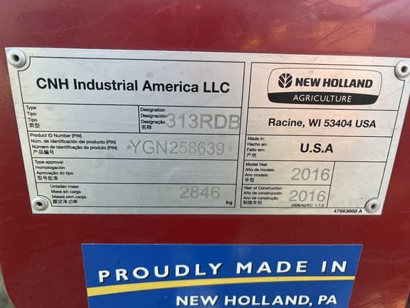Image of New Holland 313 equipment image 1