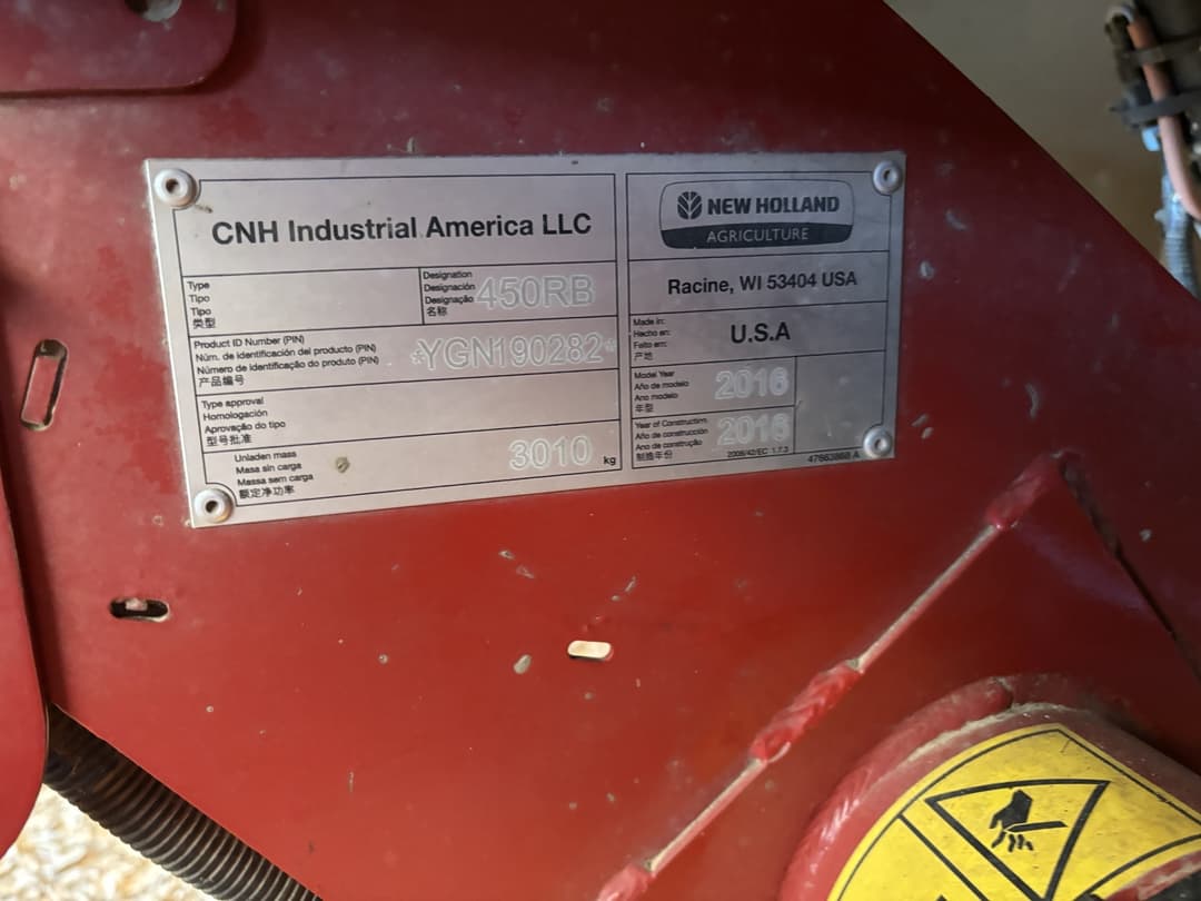 Image of New Holland RB450 Image 1