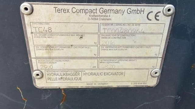 Image of Terex TC48 equipment image 2