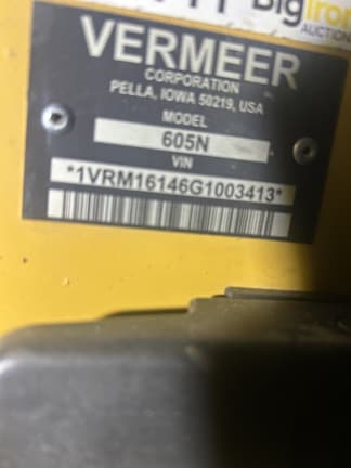 Image of Vermeer 605N equipment image 1