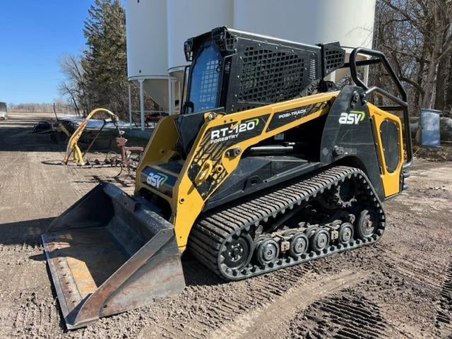 SOLD - 2017 ASV RT-120 Forestry track skid loader Construction with ...