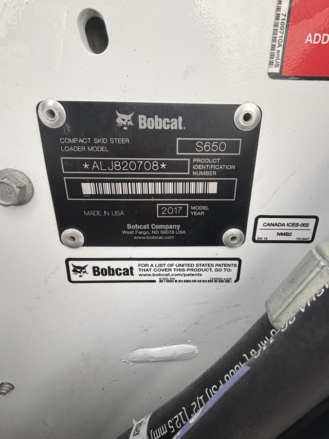 Image of Bobcat S650 equipment image 1