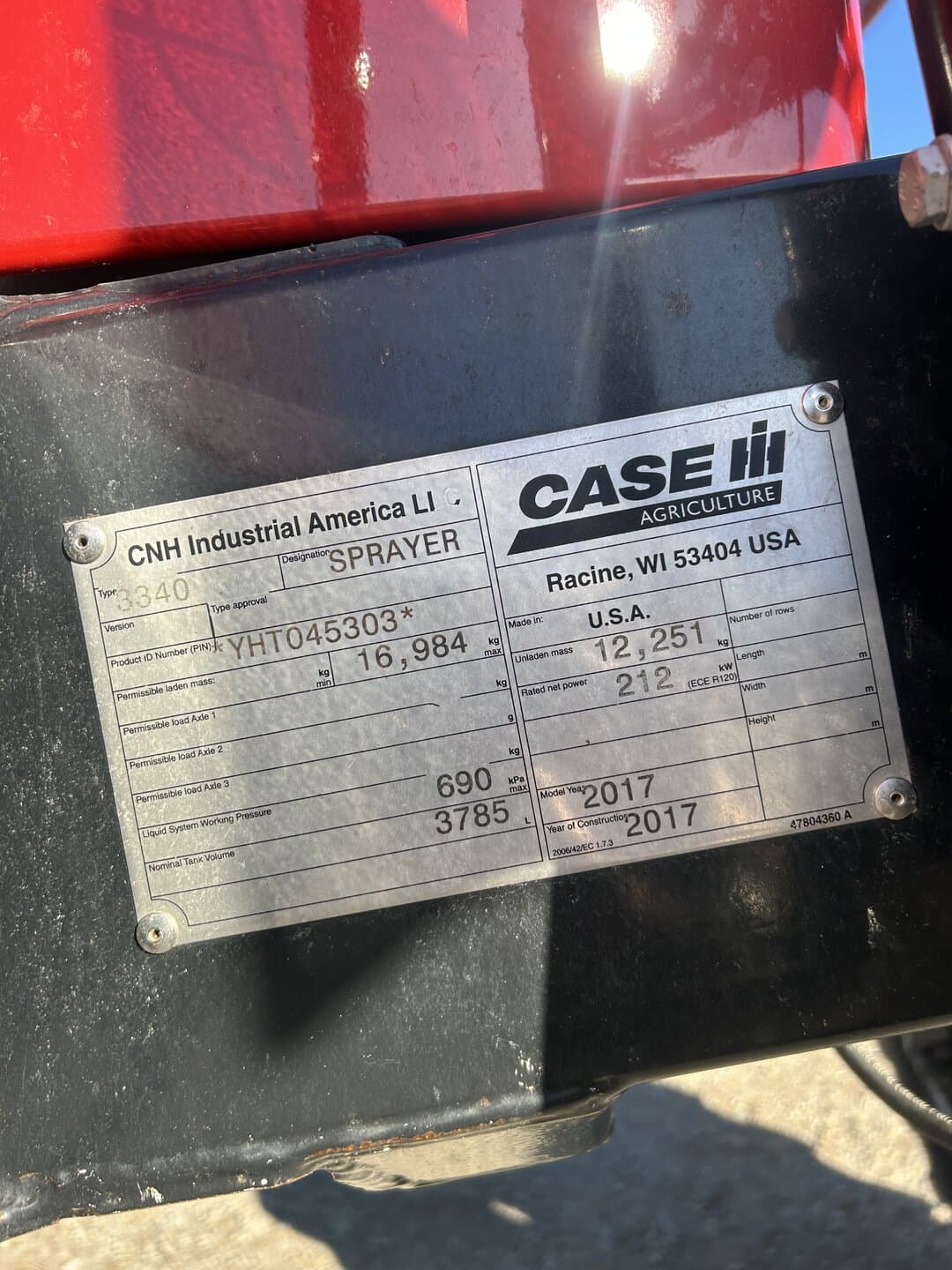 Image of Case IH Patriot 3340 Image 1