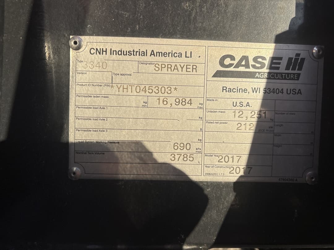 Image of Case IH Patriot 3340 Image 1