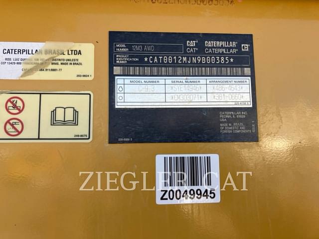 Image of Caterpillar 12M3 AWD equipment image 2