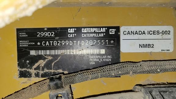 Image of Caterpillar 299D2 equipment image 2