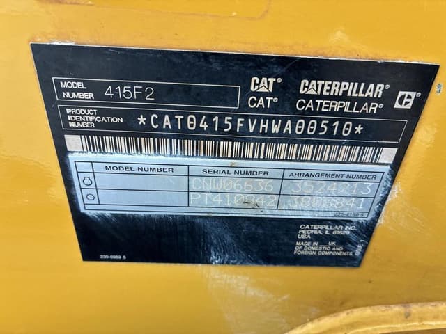 Image of Caterpillar 415F2 equipment image 1
