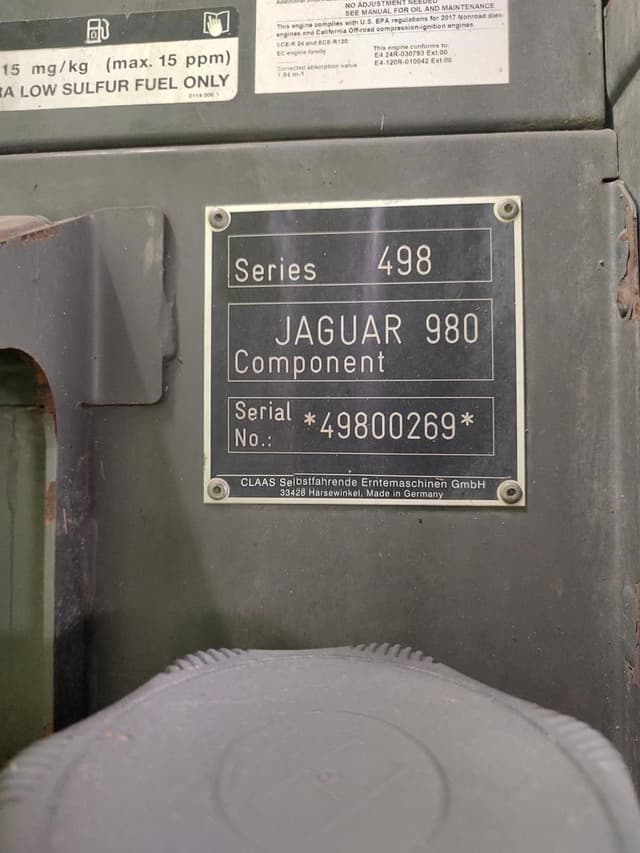 Image of CLAAS Jaguar 980 equipment image 3