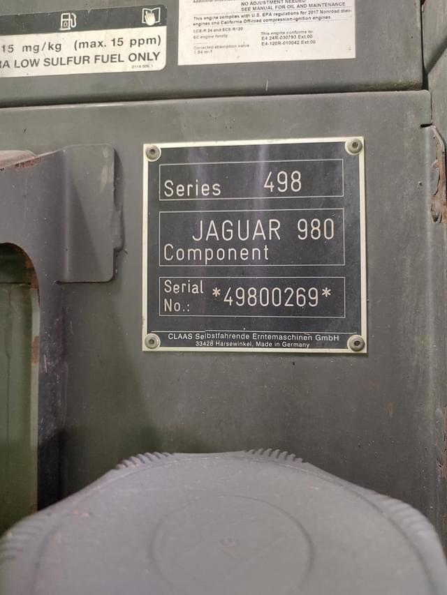 Image of CLAAS Jaguar 980 equipment image 3