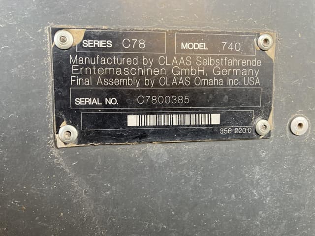 Image of CLAAS LEXION 740 equipment image 3