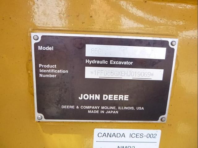 Image of John Deere 85G equipment image 4