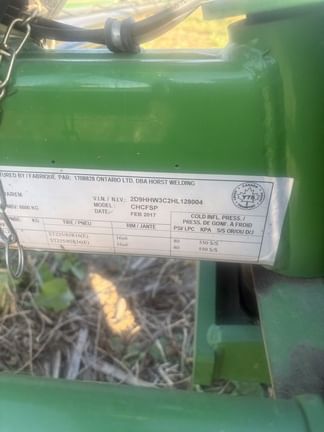 2017 Horst CHCFSP Equipment Image0