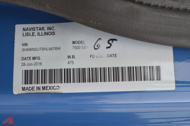 Image of International Workstar 7500 equipment image 4