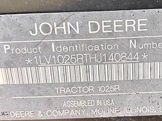 Image of John Deere 1025R equipment image 4